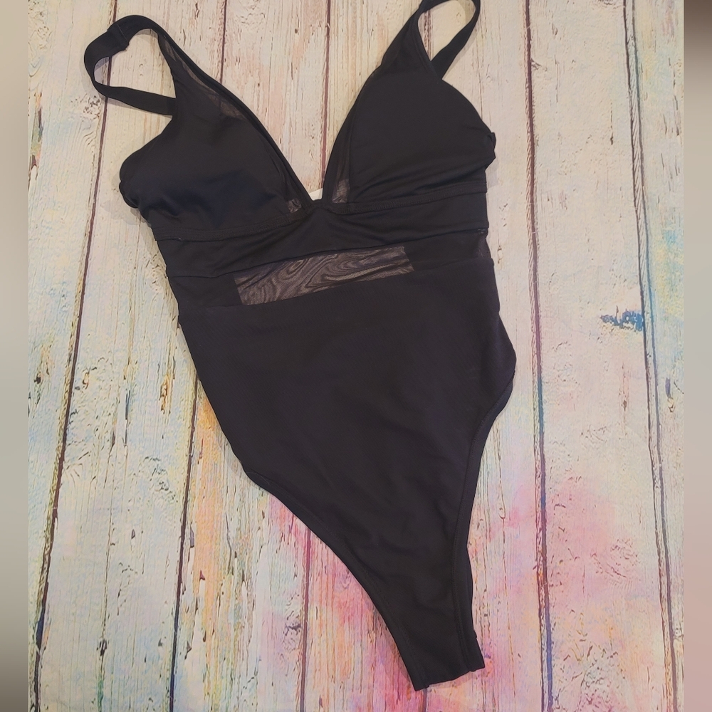 New black cupshe tummy control swimsuit
